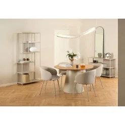 Hioshop Sea wandkast 2 lades 3 planken grijs