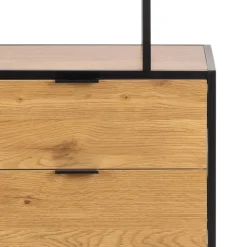 Hioshop Sea wandkast 2 lades 4 planken natuur