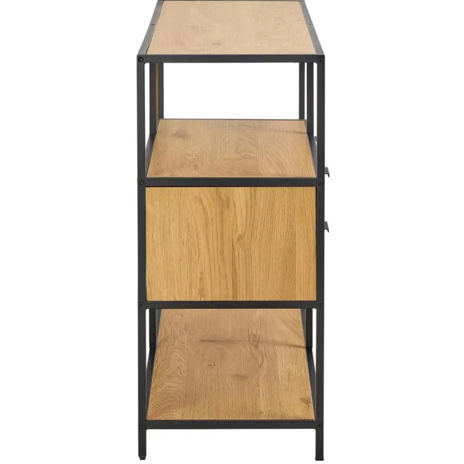 Hioshop Sea wandkast 2 lades 3 planken natuur