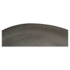 Hioshop Selma Dinerdbord keramiek set van 4 grijs- bruin