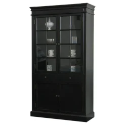 Hioshop Servieskast Mozart zwart dressoir met opzet