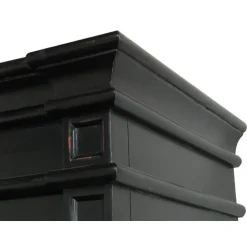 Hioshop Servieskast Mozart zwart dressoir met opzet