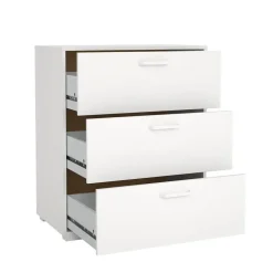 Hioshop Sofia ladekast 3 lades wit