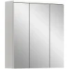Hioshop Solero spiegelkast 3 spiegeldeuren wit hoogglans- wit
