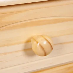 Hioshop Toswa vitrinekast 3 deuren- 2 glazen deuren- 3 lades- 2 open ruimtes