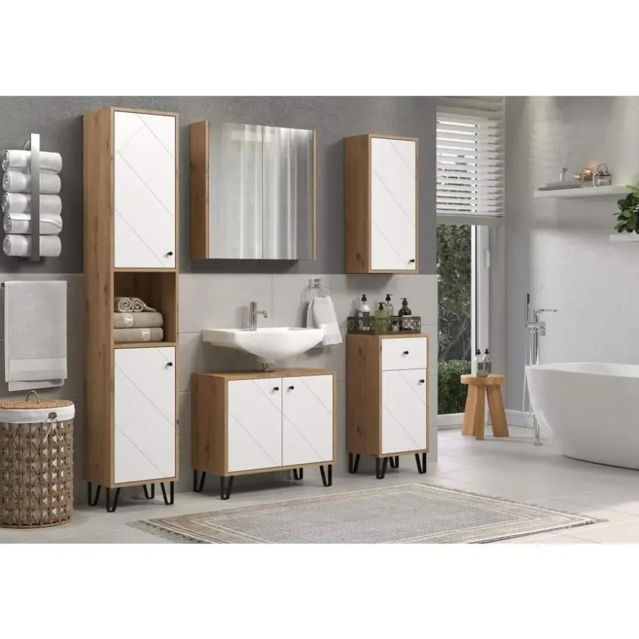 Hioshop Touch spiegelkast eik decor