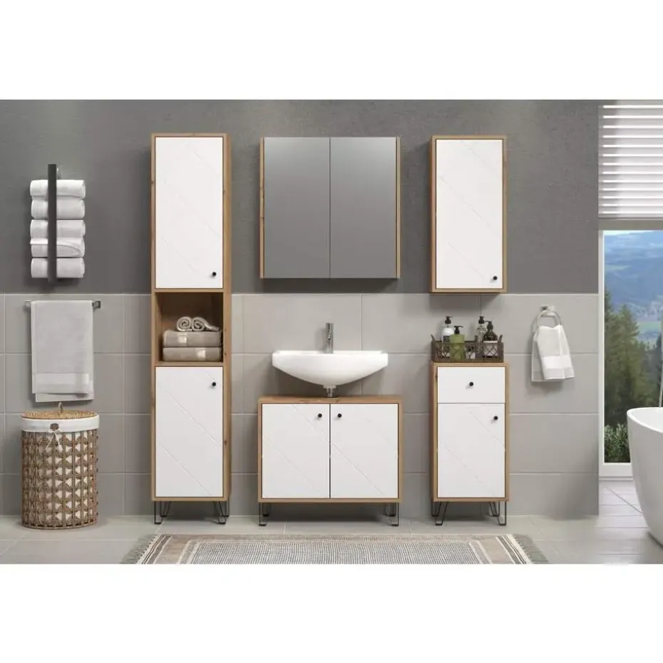 Hioshop Touch spiegelkast eik decor