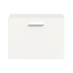 Hioshop Vaga schoenenkast wandgemonteerd 52x39cm 1 klepdeur wit