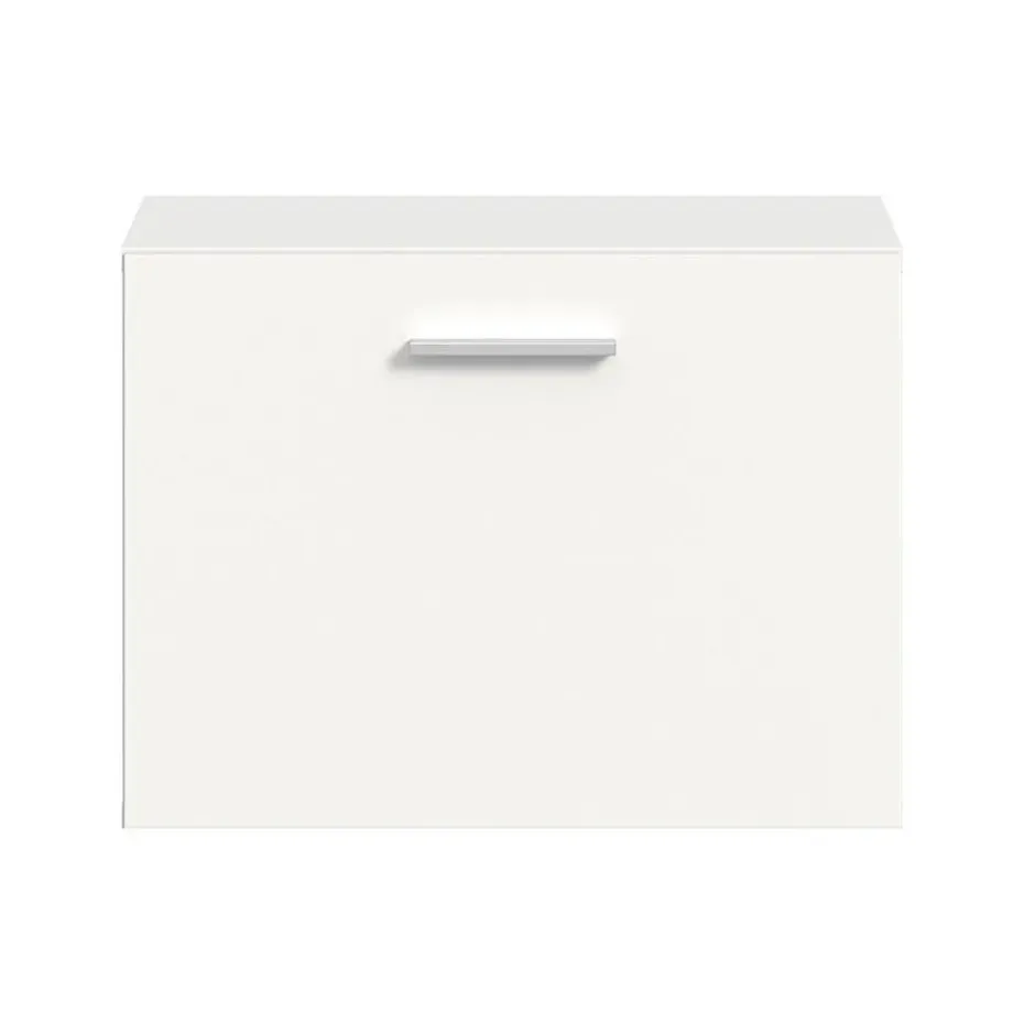 Hioshop Vaga schoenenkast wandgemonteerd 52x39cm 1 klepdeur wit