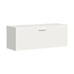 Hioshop Vaga schoenenkast wandgemonteerd 104x39cm 1 klepdeur wit