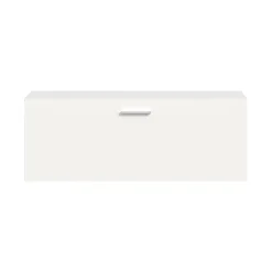 Hioshop Vaga schoenenkast wandgemonteerd 104x39cm 1 klepdeur wit