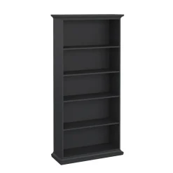 Hioshop Venedig wandkast 5 vakken mat grijs