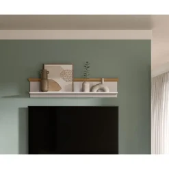 Hioshop Verona wandplank wit- eik decor