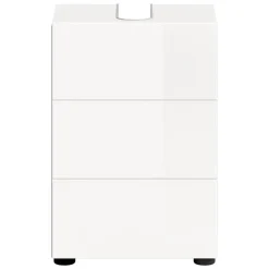 Hioshop Vira wastafel 1 deur wit hoogglans- wit