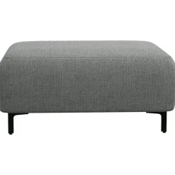 Hocker Elsa - stof Eden - grijs