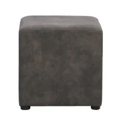 Hocker Nando - antraciet - 45x45x45 cm