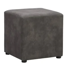 Hocker Nando - antraciet - 45x45x45 cm