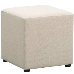 Hocker Nando - beige - 45x45x45 cm
