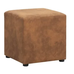 Hocker Nando - cognac - 45x45x45 cm