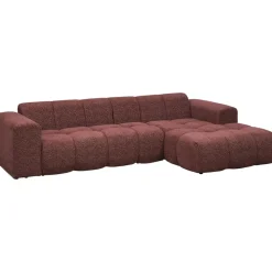 Hoekbank Beau rechts - Raven - wijnrood