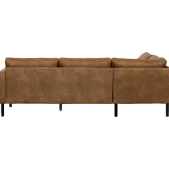 Hoekbank Collin links - cognac