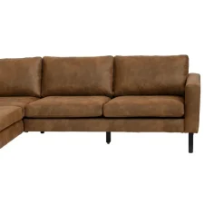 Hoekbank Collin links - cognac