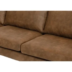 Hoekbank Collin links - cognac