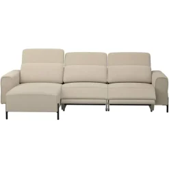 Hoekbank Dave links - elektrisch verstelbaar - taupe