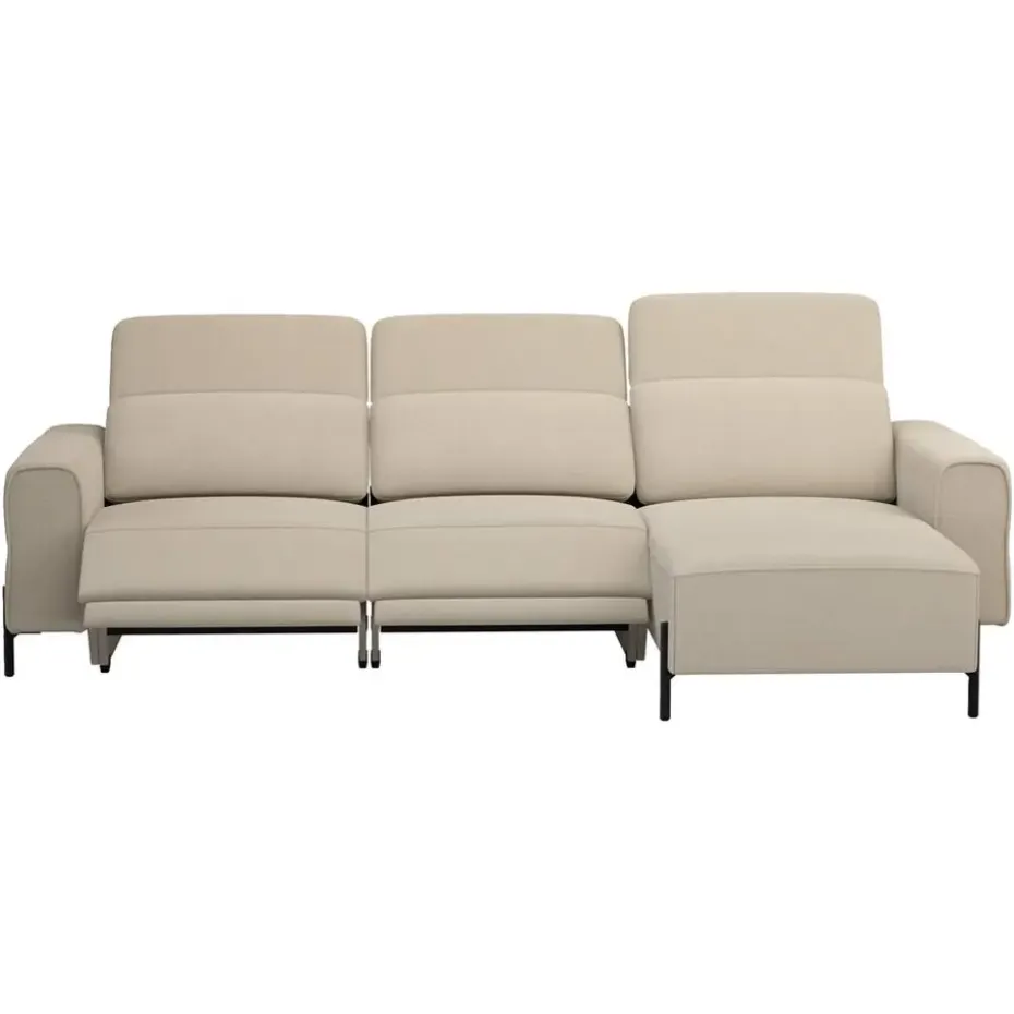 Hoekbank Dave rechts - elektrisch verstelbaar - taupe