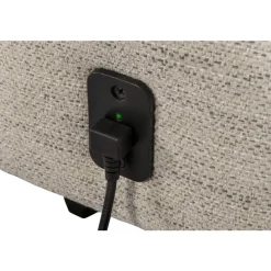 Hoekbank Dave rechts - elektrisch verstelbaar - lichtgrijs