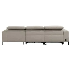 Hoekbank Dave rechts - elektrisch verstelbaar - lichtgrijs