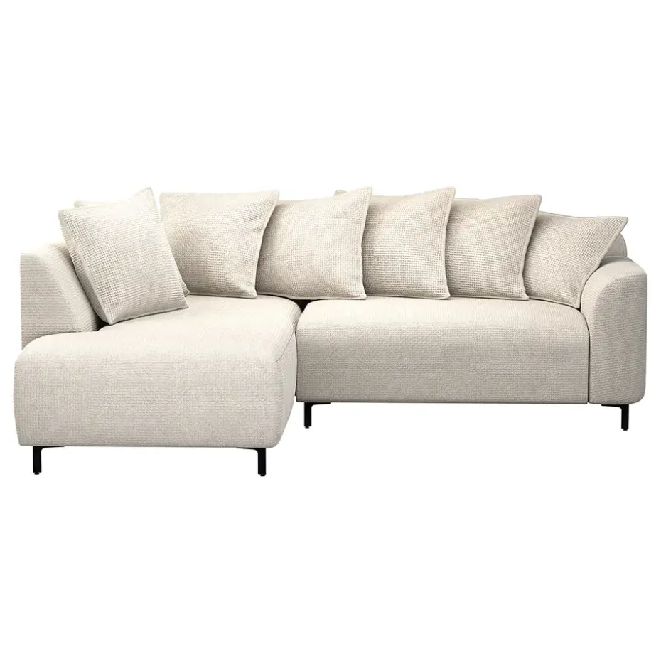 Hoekbank Elsa links - stof Eden - beige