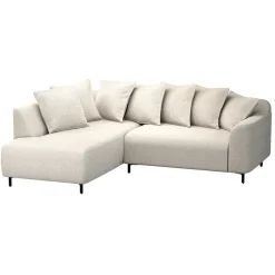 Hoekbank Elsa links - stof Eden - beige