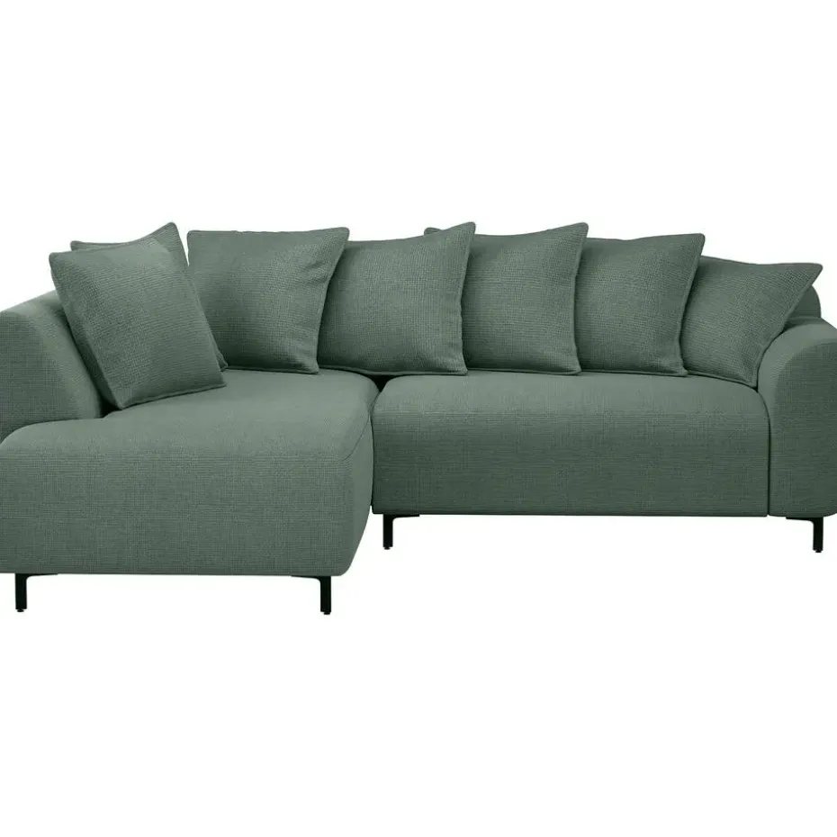 Hoekbank Elsa links - stof Eden - saliegroen