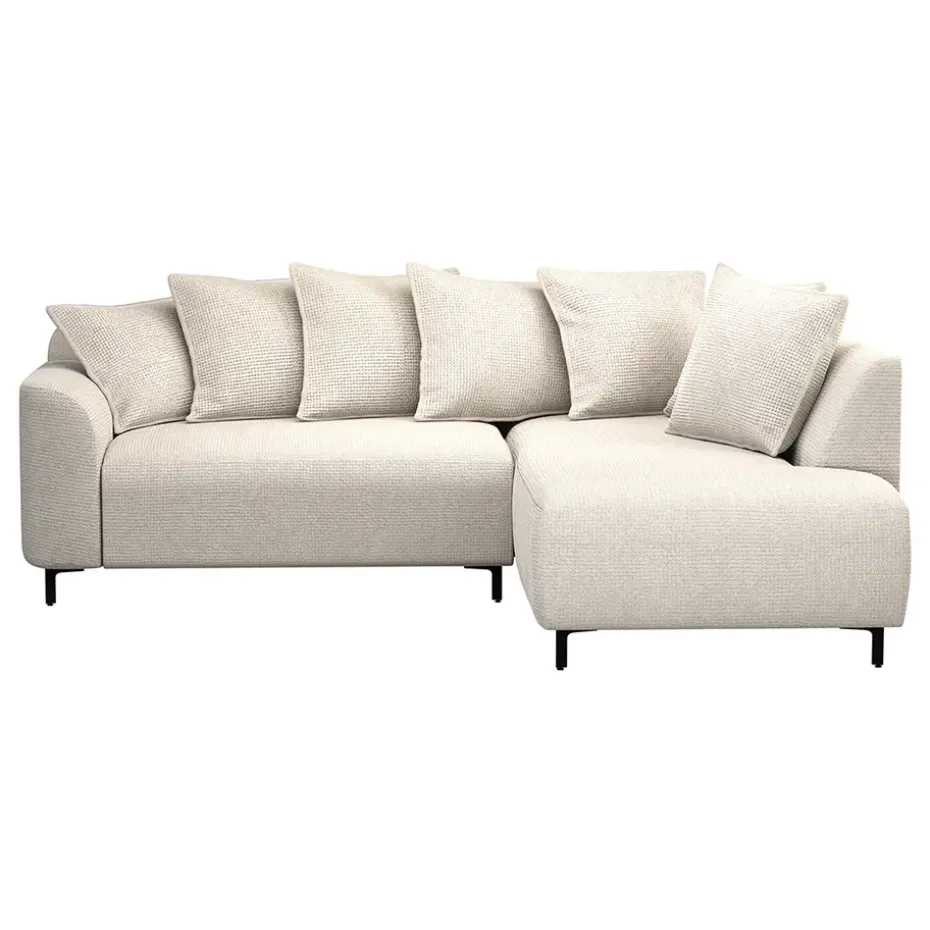 Hoekbank Elsa rechts - stof Eden - beige