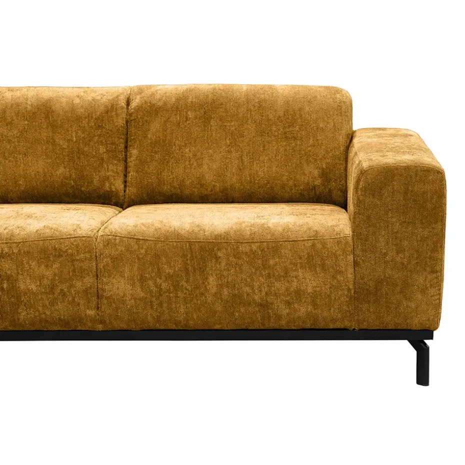 Hoekbank Lola links - okergeel