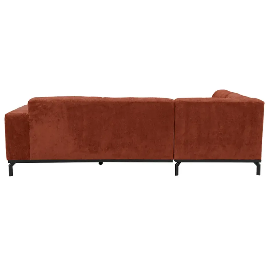 Hoekbank Lola links - terracotta