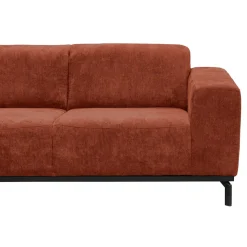 Hoekbank Lola links - terracotta