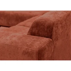 Hoekbank Lola links - terracotta