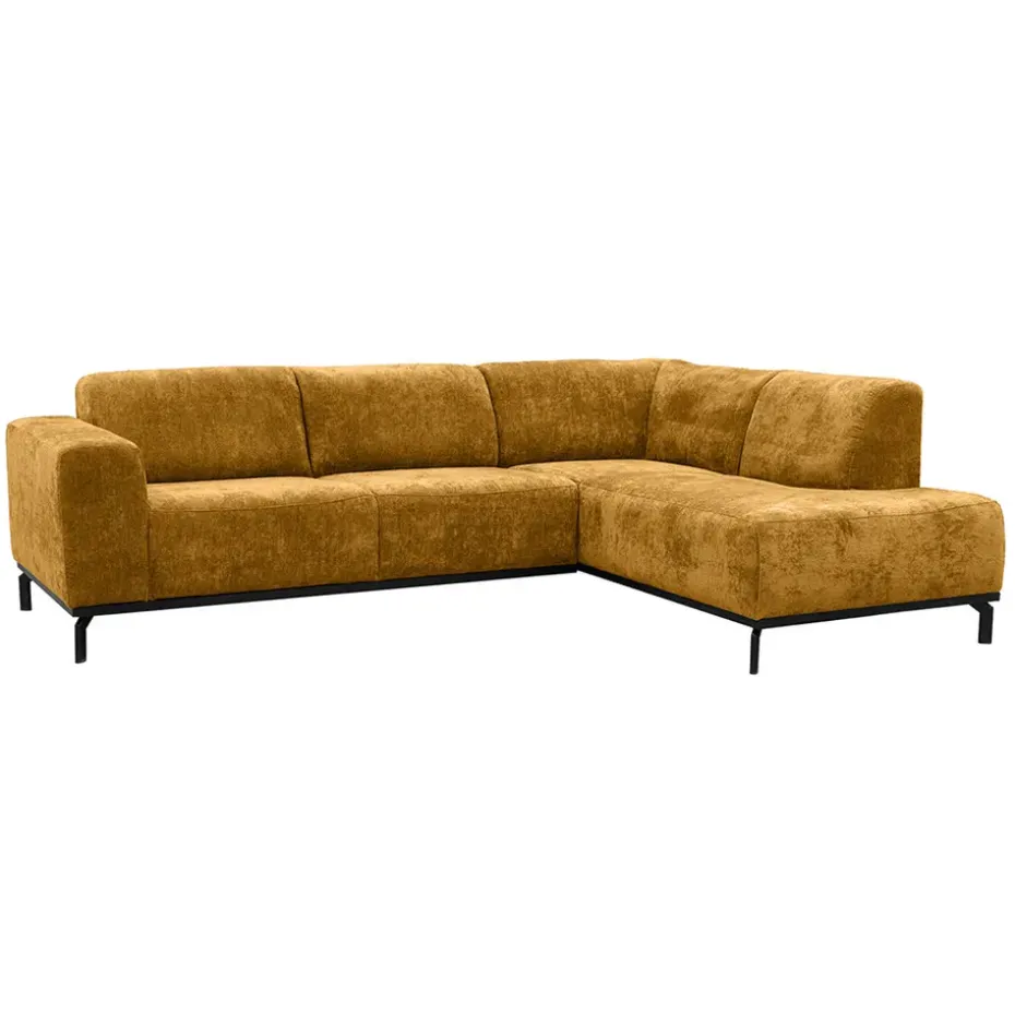 Hoekbank Lola rechts - okergeel