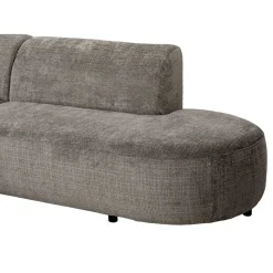 Hoekbank Luna links - stof Cremona - taupe