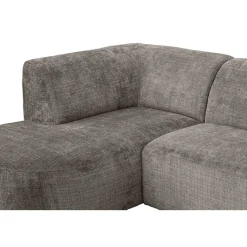 Hoekbank Luna links - stof Cremona - taupe