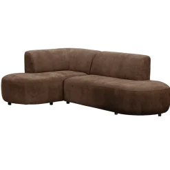 Hoekbank Luna links - stof Rebel - terra