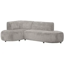 Hoekbank Luna links - stof Cremona - beige