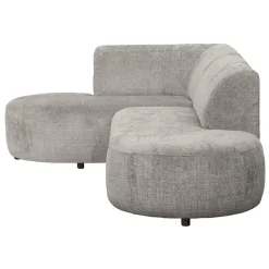 Hoekbank Luna links - stof Cremona - beige