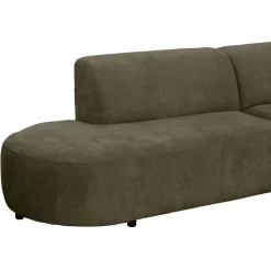 Hoekbank Luna rechts - stof Rebel - groen