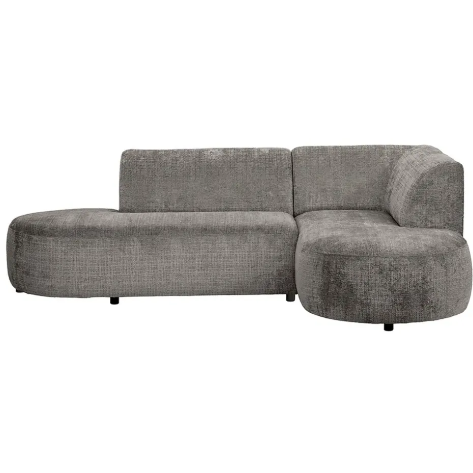 Hoekbank Luna rechts - stof Cremona - taupe