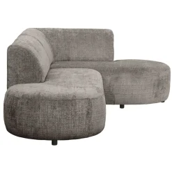 Hoekbank Luna rechts - stof Cremona - taupe