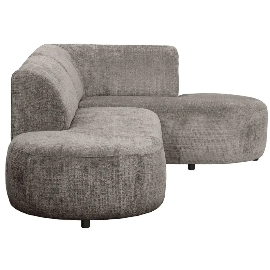 Hoekbank Luna rechts - stof Cremona - taupe