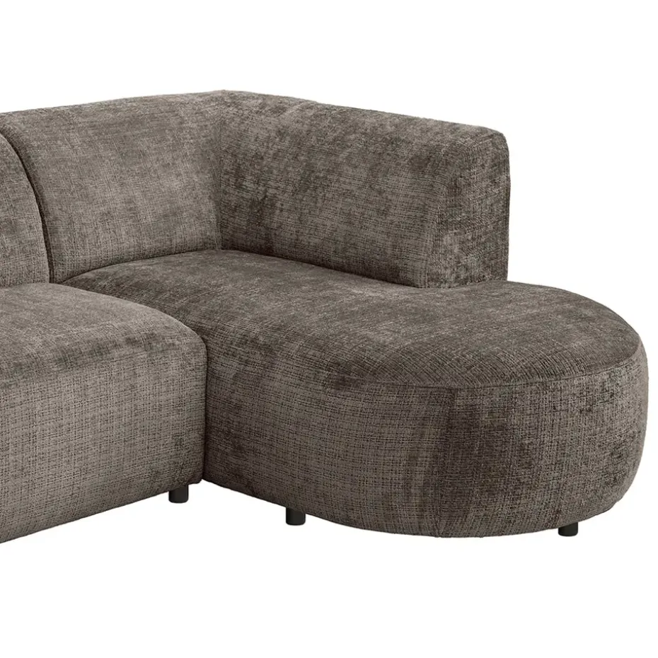 Hoekbank Luna rechts - stof Cremona - taupe